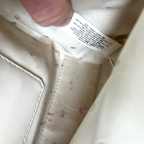 Kate Spade Cream and Black shoulder bag with chain and bow detail - Picture 8 of 8